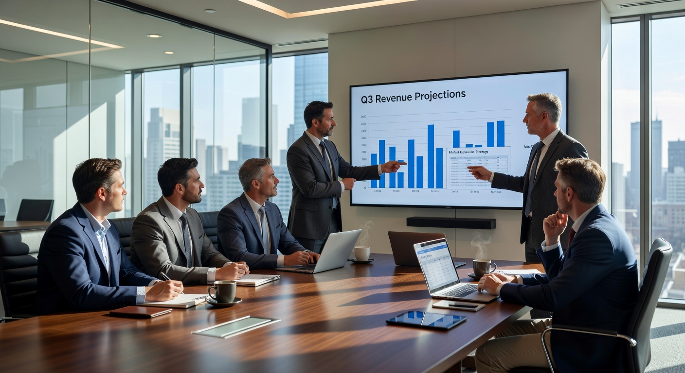 Reunión de estrategia empresarial